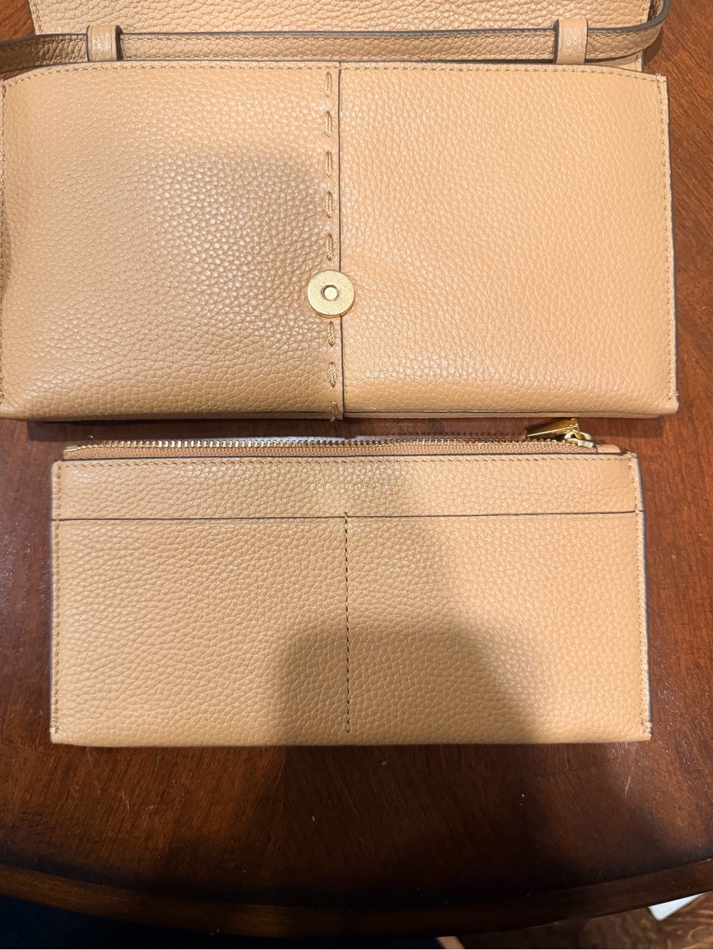 Tory Burch McGraw Wallet Pebbled Leather Crossbody - Picture 3 of 5